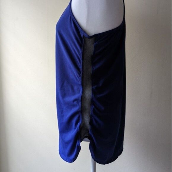 Fabletics Tank Purple/Blue Black Mesh Large - Picture 3 of 3
